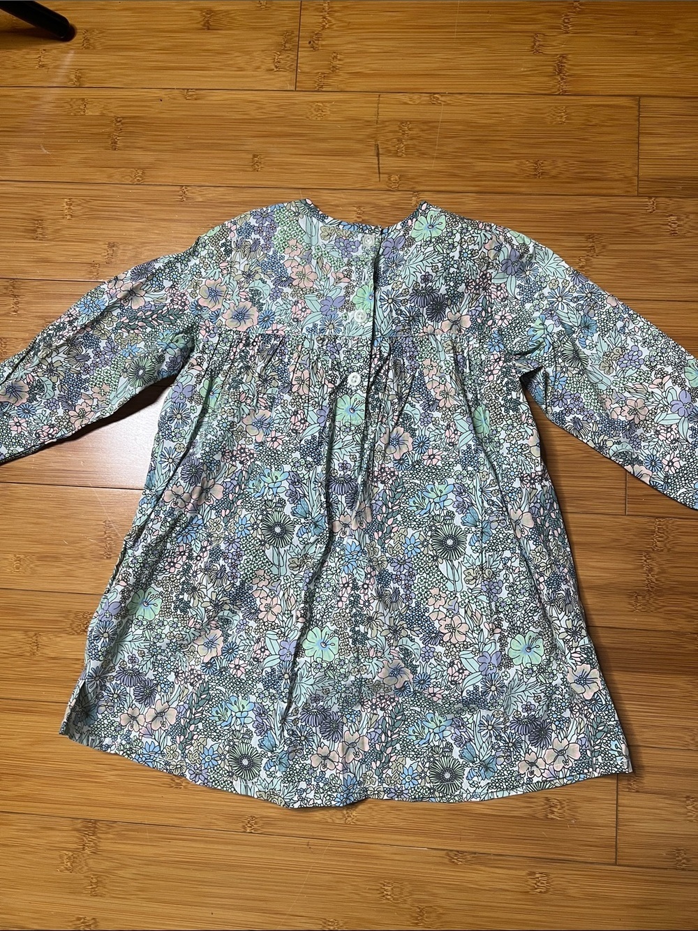 NWT Grace and James cotton ruffle sleeve dress size 3T - Picture 8 of 9